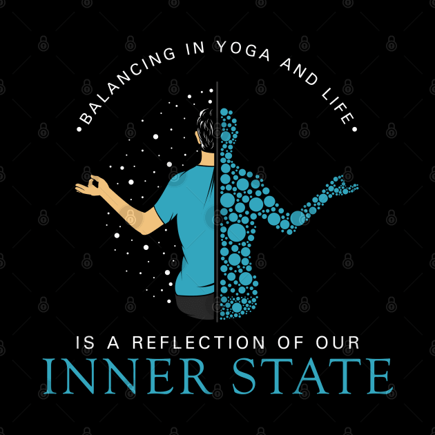 Balancing in yoga and life is a reflection of our inner state by Markus Schnabel