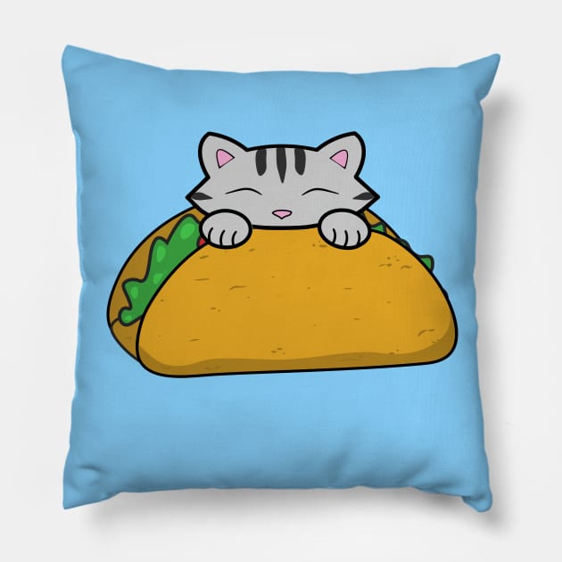 Happy Taco Tuesday Pillow by Purrfect