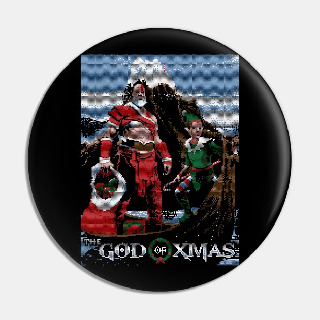 God of Xmas Pin by CoDDesigns