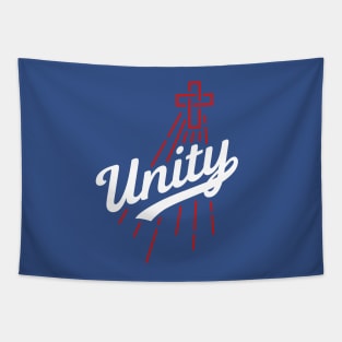 Unity Baseball Logo (on DARK) Tapestry