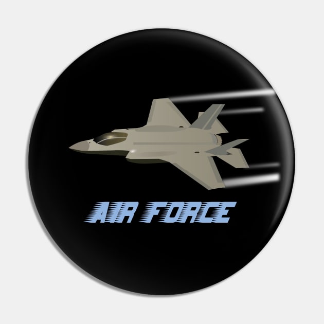 Air Force F35 Jet Fighter Pin by NorseTech