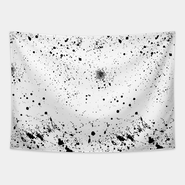 Black splash pattern,spray texture Tapestry by ilhnklv