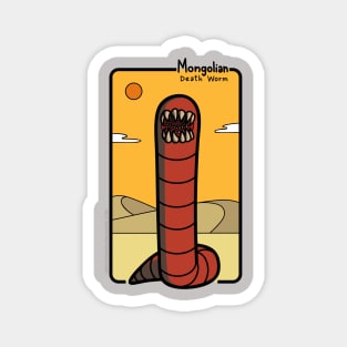 The Mongolian Death Worm! Magnet