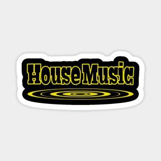 House Music Graphic Magnet