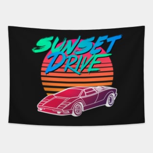 Sunset Drive Tapestry