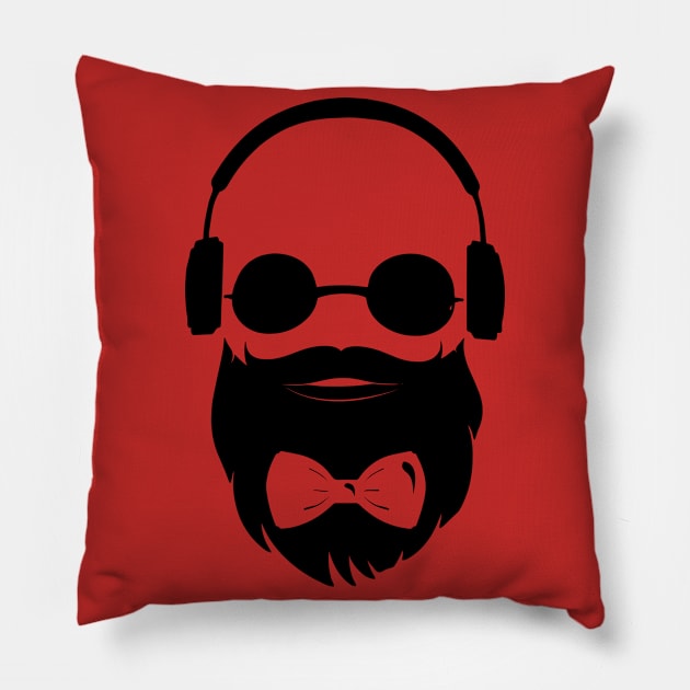 Cool Hipster Bachelor Party Rumble Groom Team Costume Pillow by peter2art