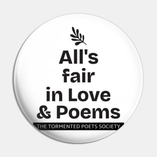 All's Fair in Love & Poems Pin