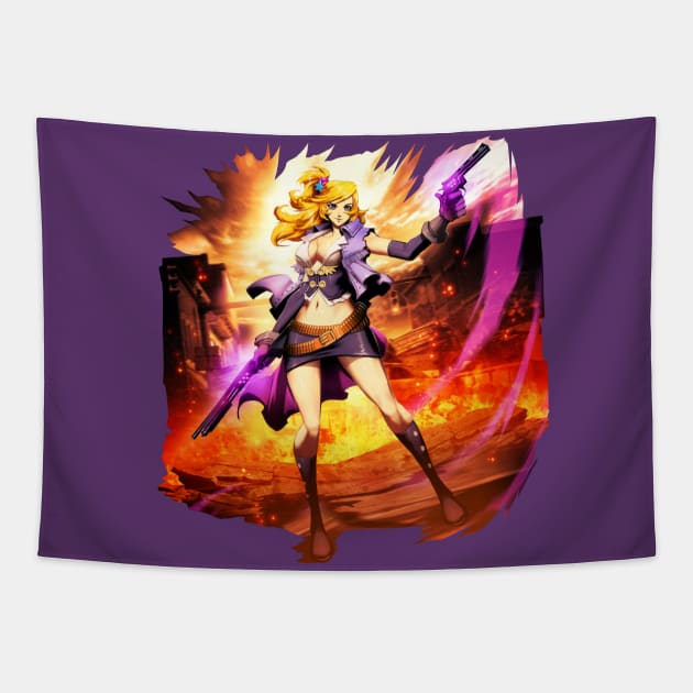 Red Horizon - Lily Tapestry by JascoGames