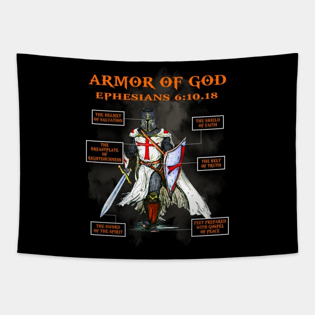 Armor Of God Tapestry by Nifty T Shirts