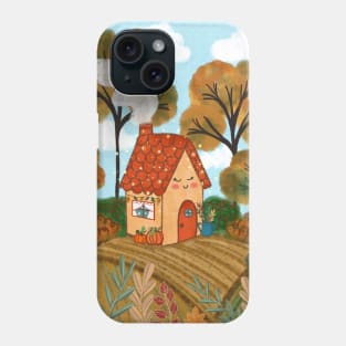 Sweet cozy autumn house Phone Case