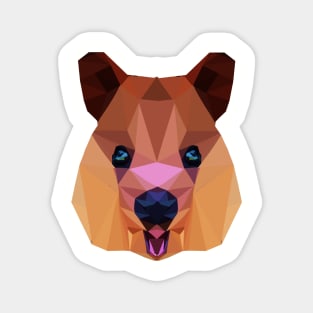 Retro polygon quokka Magnet