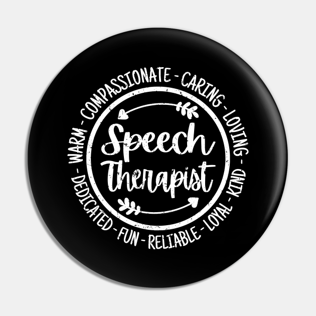 Speech Therapist Vintage - Speech Therapist - Pin | TeePublic Speech Therapist Vintage - Speech Therapist - Pin | TeePublic