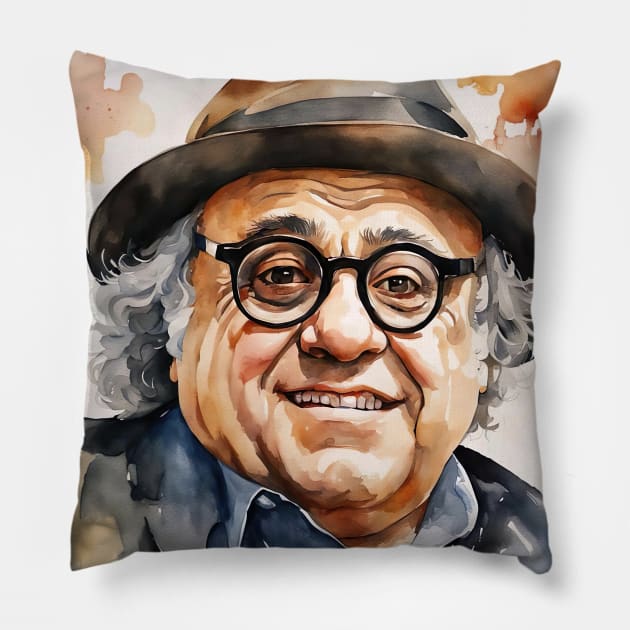 Danny DeVito Pillow by Sobalvarro