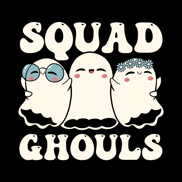 Squad Ghouls Halloween Cute Ghosts by Tobe Fonseca by Tobe_Fonseca