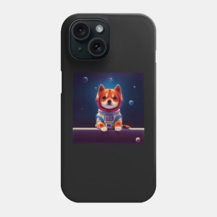 Kawaii Shiba Inu as astronaut Phone Case