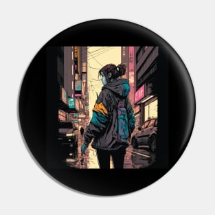 Japanese Street Cyberpunk Tokyo Streetwear Pin