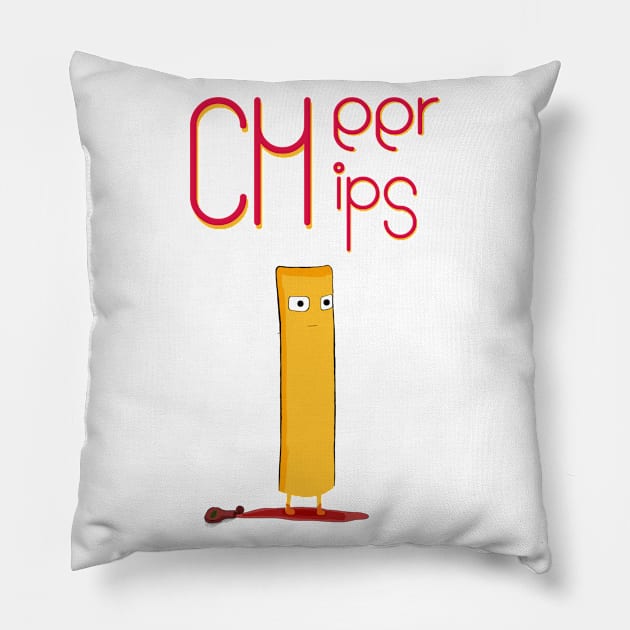 CHEER-CHIPS! 🍟🌭🍿 Pillow by VenchikDok
