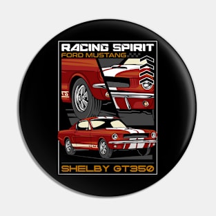 Classic Mustang Car Pin