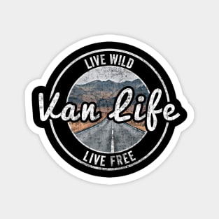 Van Life Retro Vintage Magnet