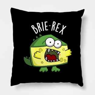 Brie-rex Funny Cheese Pun Pillow