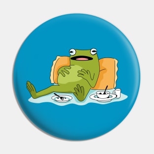 Lazy frog Pin