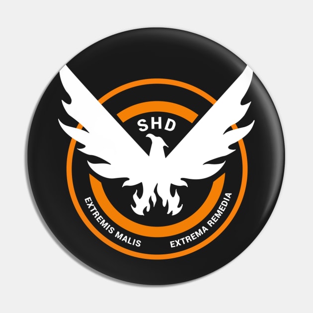 The Division Small SHD Logo Pin by wyckedguitarist