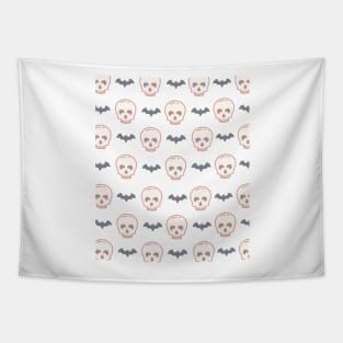 Cute Simple Halloween 2020 Skull Bat Pattern Gift Tapestry