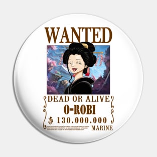 O-Robi Nico Robin Wanted Pin