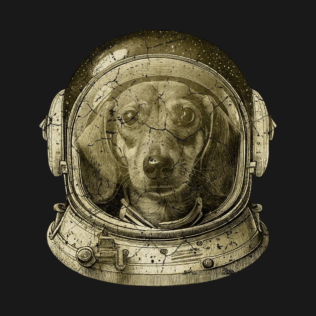 Space Astro Dachshund Dog by All-About-Words