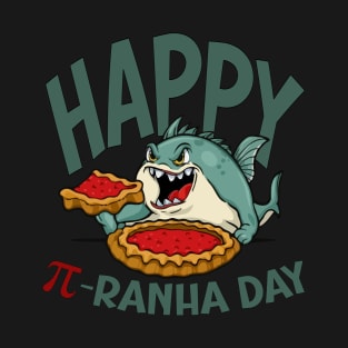 Happy Pi-ranha Day T-Shirt