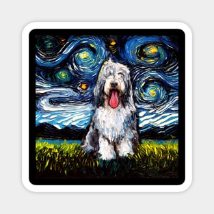 Bearded Collie Night Magnet