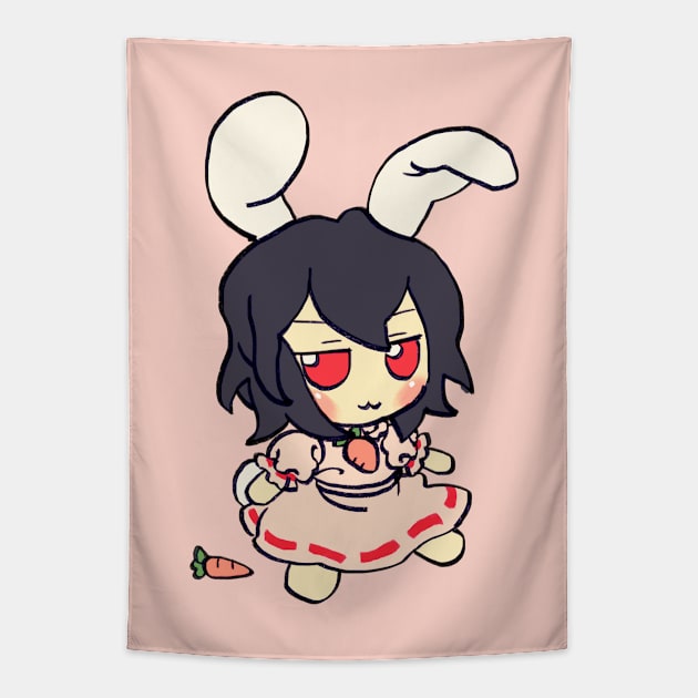 Mudwizard draws pastel tewi inaba fumo plush with a carrot/ touhou memes Tapestry by mudwizard