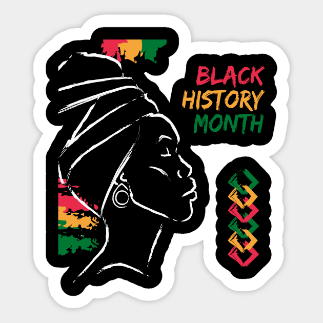 Black history month african american proud africa colorful - Black Month 2021 2022 Black Lives Ma - Sticker