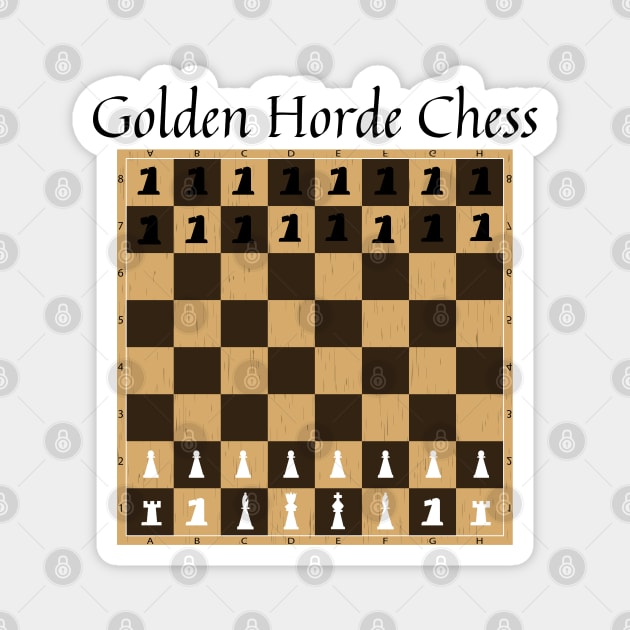 Golden Horde Chess Magnet by firstsapling@gmail.com