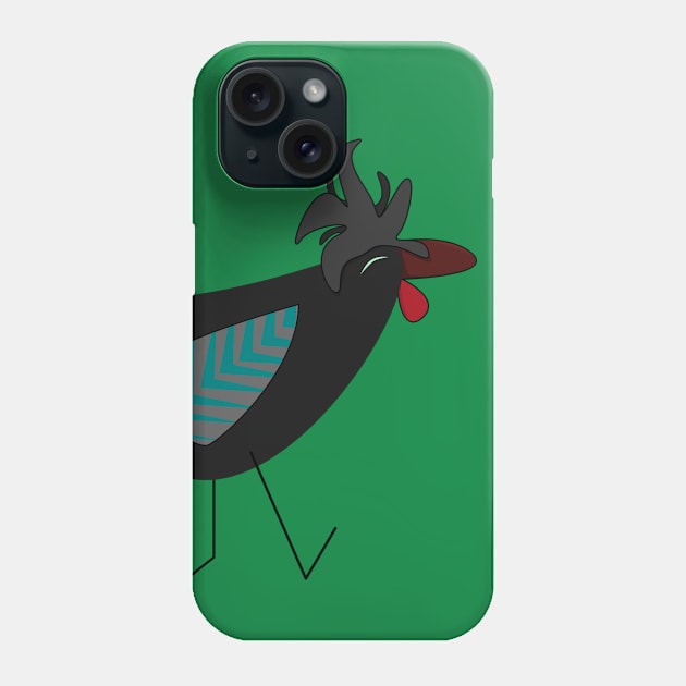 Happy walking chicken Phone Case by ChiknEmporium