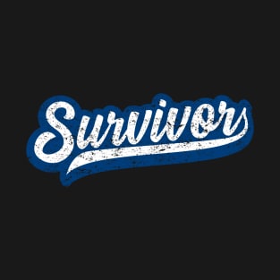 Colon Cancer Survivor - Retro Grunge Style T-Shirt