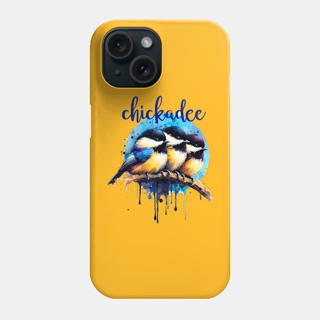 Chickadee Trio Phone Case by Billygoat Hollow