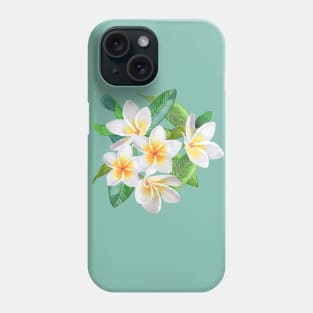 Frangipani - Sea Foam Phone Case