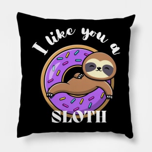 Cute Sloth Donut Trainer Pillow