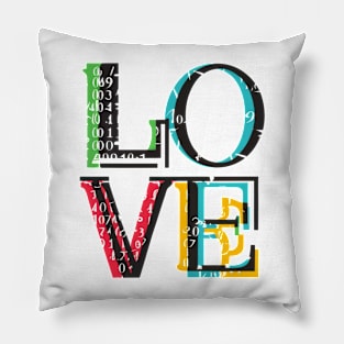 LOVE illustration text Pillow