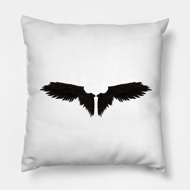 Angel wings Pillow by Insignis