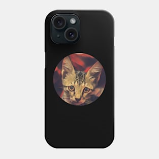 Alert floppy cat Phone Case