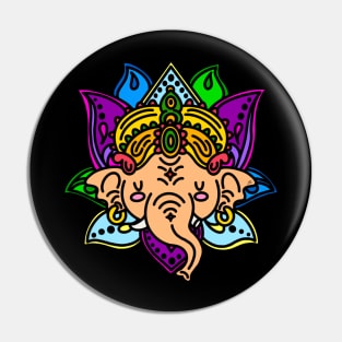 Colorful Ganesha Pin