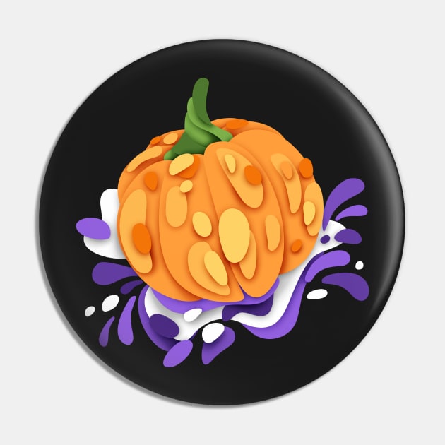 Ornate Pumpkins with Abstract Stains Pin by lissantee