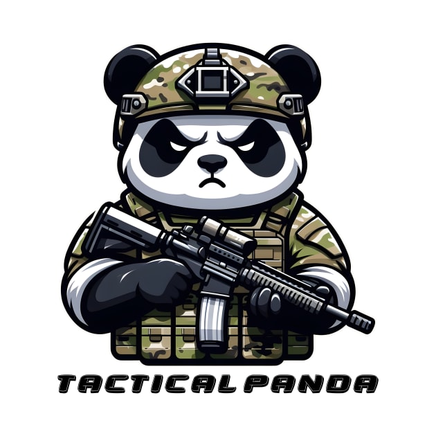 Tactical Panda by Rawlifegraphic