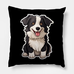 Cute Border Collie Dogs Funny Border Collie Pillow