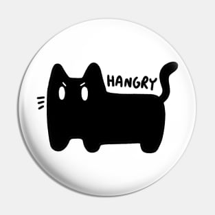 Hangry cute, angry cat Pin