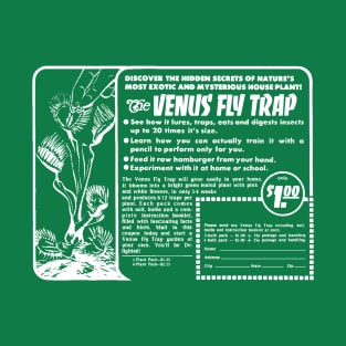 Venus Flytrap (with white print) T-Shirt T-Shirt