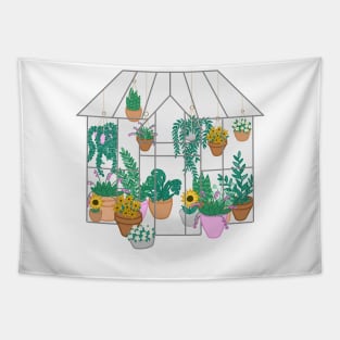 Green House Garden Tapestry