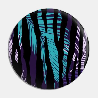 Fashionable Seamless, Palm Leaves Pattern Design Pin